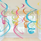 Decoration Swirl Multi colors 12 pieces