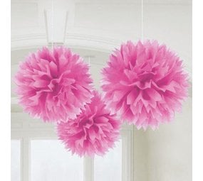 Pompom pink | 3 pieces