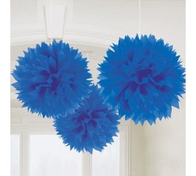 Pompom Dark Blue | 3 pieces Pompom Dark Blue | 3 pieces