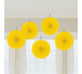 Mini fans yellow | 5 pieces Mini fans yellow | 5 pieces