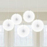 Amscan Mini fans blancs | 5 pièces Amscan Mini fans blancs | 5 pièces