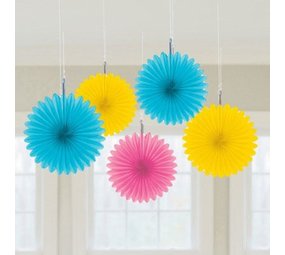 Mini -Fans Multi -Color Blue 5 Stücke Mini -Fans Multi -Color Blue 5 Stücke