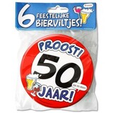 Paper Dreams Beer mats 50 years 6 pieces