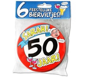 Paper Dreams Biermatten Sarah 50 Jahre | 6 Stück Paper Dreams Biermatten Sarah 50 Jahre | 6 Stück