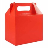 Boîte de fête rouge 15x9,5x12cm | par unité