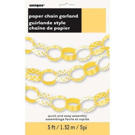 Tuf-Tuf Chain pendulum yellow -white with dots to make yourself