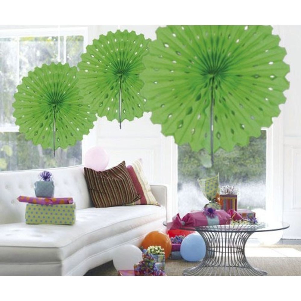 Honeycomb Fan Lime Green 45 cm | pro Einheit Honeycomb Fan Lime Green 45 cm | pro Einheit