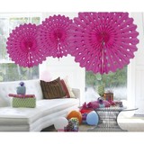 Folat Honeycomb fan Magenta | 45cm Folat Honeycomb fan Magenta | 45cm