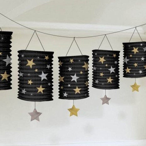 Slinger black with stars 6 lanterns Slinger black with stars 6 lanterns