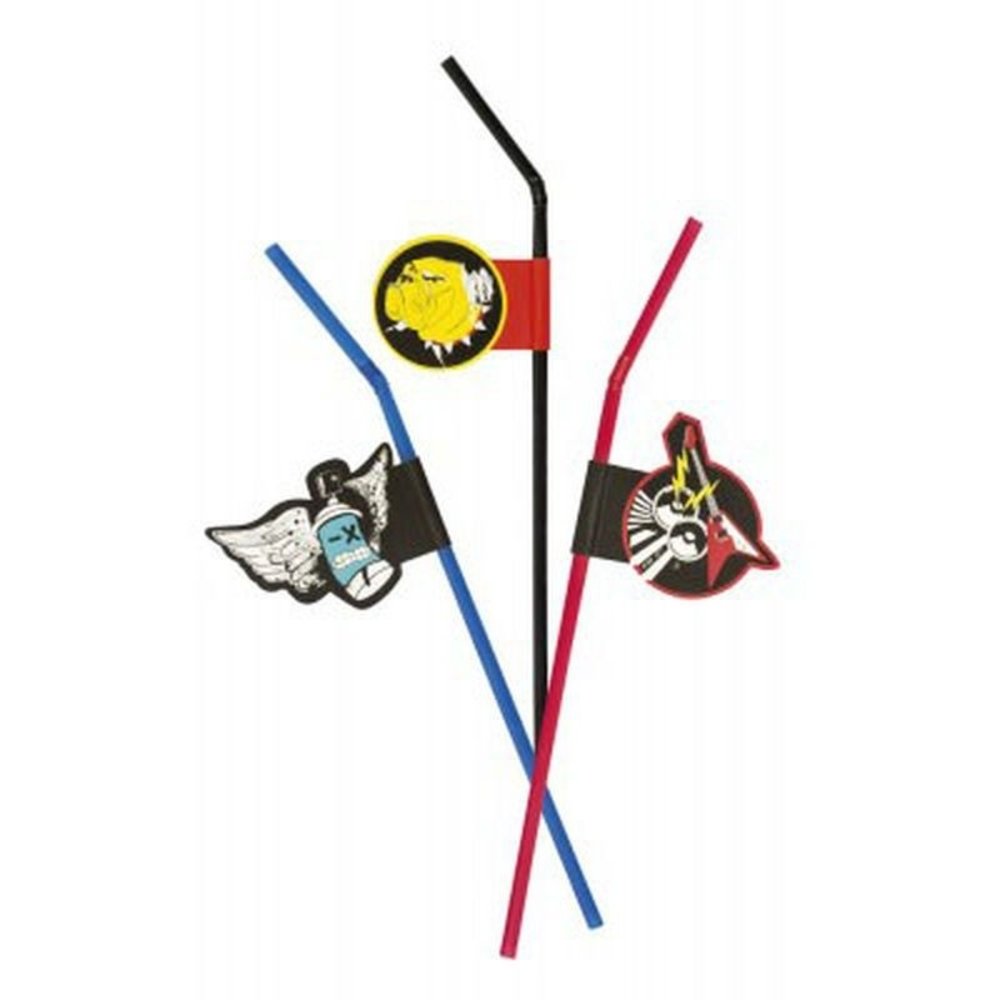 Boland Straws Party Zone 6 pieces Boland Straws Party Zone 6 pieces