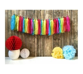 Tasselslinger multikleuren DIY Tasselslinger multikleuren DIY