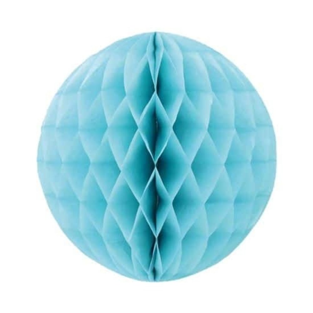 Folat Honeycomb bal caribbean blauw 30cm | per stuk Folat Honeycomb bal caribbean blauw 30cm | per stuk