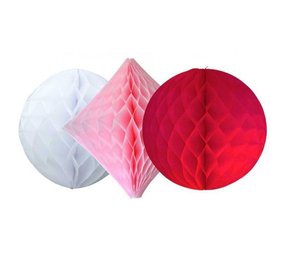 Haza - Witbaard Honeycomb set rood - sweet | 3 stuks Haza - Witbaard Honeycomb set rood - sweet | 3 stuks