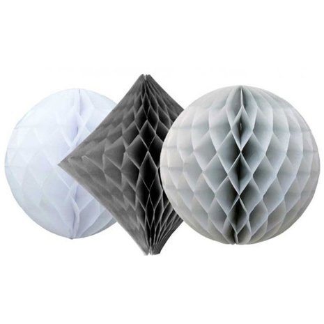 Honeycomb set zilver - chique | 3 stuks Honeycomb set zilver - chique | 3 stuks