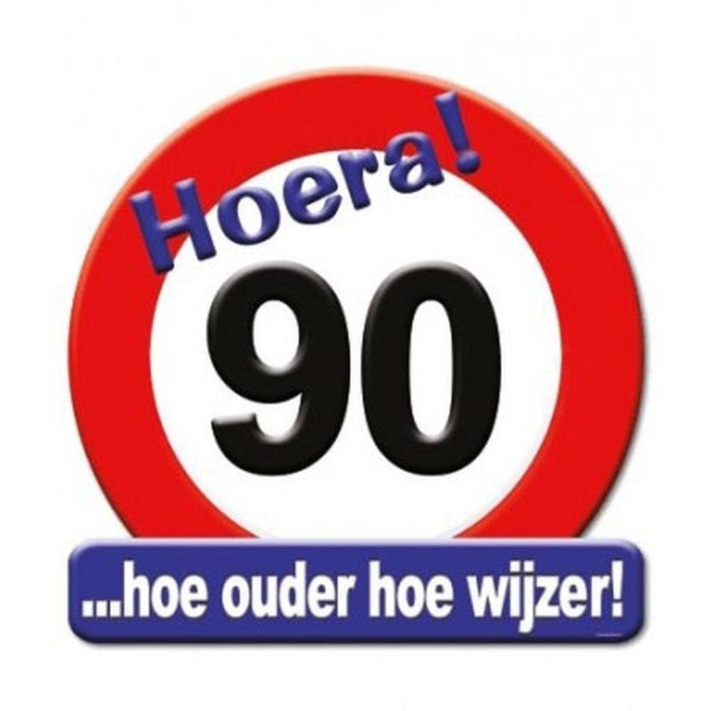 Verkeers Deurbord 90 jaar GROOT Verkeers Deurbord 90 jaar GROOT