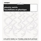 Decoration Unique Swirl white 65 cm | 8 pieces