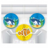 Boule de nid d'abeille Mer Buddies 3 pièces Boule de nid d'abeille Mer Buddies 3 pièces