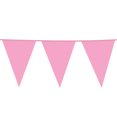 Ligne de drapeau XL Light Rose | 10 mètres