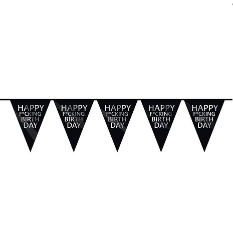 Flag -Linie Happy Fucking Birthday Flag -Linie Happy Fucking Birthday