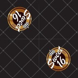 Napkin Sweet 16 black-gold 20 pieces Napkin Sweet 16 black-gold 20 pieces