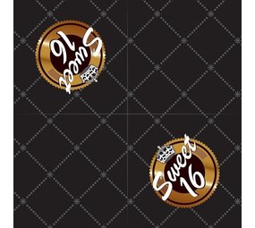 Serviette douce 16 noirs-or 20 pièces Serviette douce 16 noirs-or 20 pièces