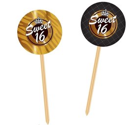 Pickers Sweet 16 Black-Gold | 20 pieces Pickers Sweet 16 Black-Gold | 20 pieces