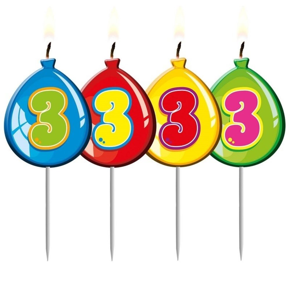 Folat Candle -star Balloon form 3