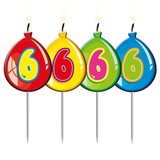 Folat Formulaire de ballon de joueur de bougies 6 Folat Formulaire de ballon de joueur de bougies 6