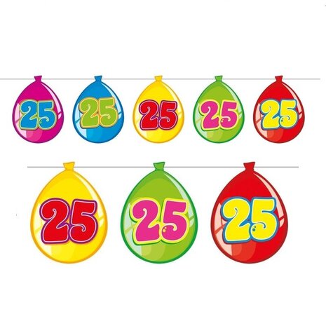 Folat Ligne drapeau Pendulum Ballon Shape 25 ans | 10 mètres