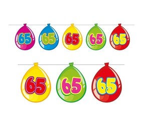 Flag -Linie Ballon Form 65 Jahre