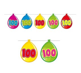 Flag -Linie Ballon bilden 100 Jahre