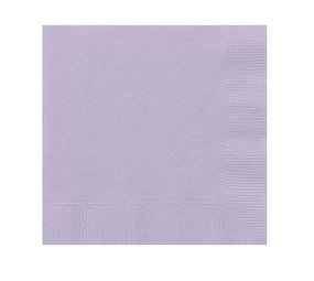 Unique Party Servet lavendel - lila 33x33cm | 20 stuks Unique Party Servet lavendel - lila 33x33cm | 20 stuks