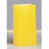 Sac de fête Jaune Papier | 12 pièces