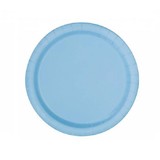 Unique Party Borden poederblauw 23cm | 16 stuks