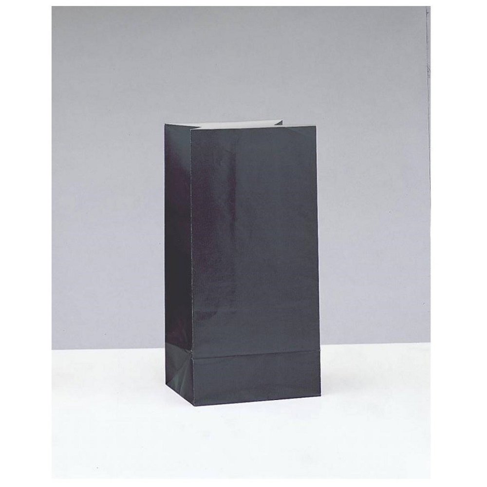 Unique Party Party bag black paper 12 pieces