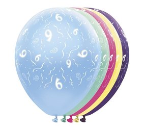 Folat Ballon métallique 9 ans | 5 pièces