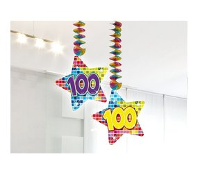 Folat Decoration spiral 100 years star shape 2 pieces Folat Decoration spiral 100 years star shape 2 pieces