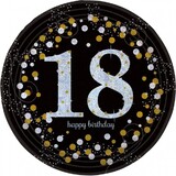 Tableau noir 18 ans étincelant argent-or | 8 pièces Tableau noir 18 ans étincelant argent-or | 8 pièces