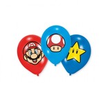 Amscan Ballonnen Super Mario Bros 28cm | 6 stuks Amscan Ballonnen Super Mario Bros 28cm | 6 stuks