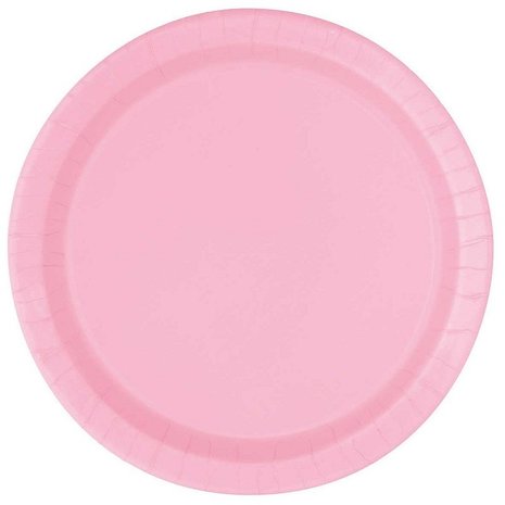 Bord lovely pink - lichtroze 23cm | 8 stuks Bord lovely pink - lichtroze 23cm | 8 stuks