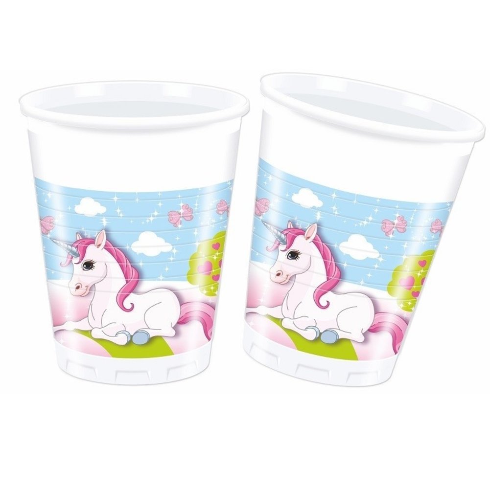 Procos Party Tasses Château de Licorne 200ml | 8 pièces