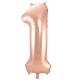 Paper Dreams Feuille de ballon 1 Rose Gold | 86cm Paper Dreams Feuille de ballon 1 Rose Gold | 86cm