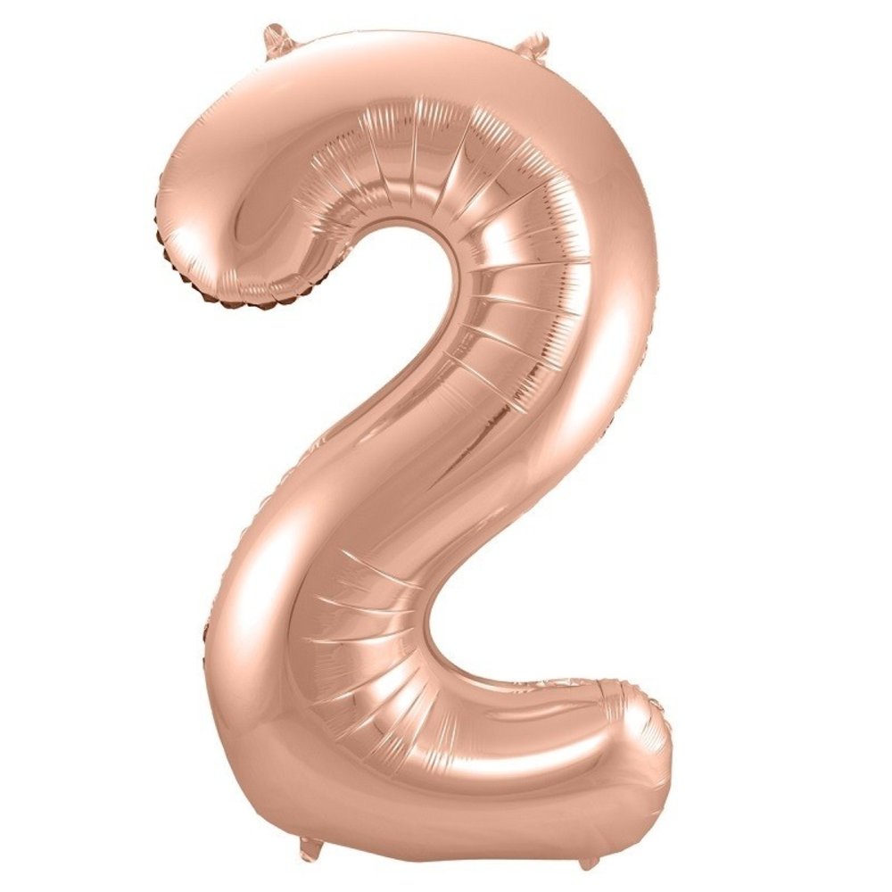 Paper Dreams Folienballon Zahl 2 Roségold 86 cm Paper Dreams Folienballon Zahl 2 Roségold 86 cm