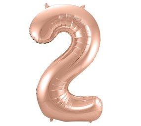 Paper Dreams Folienballon Zahl 2 Roségold 86 cm Paper Dreams Folienballon Zahl 2 Roségold 86 cm