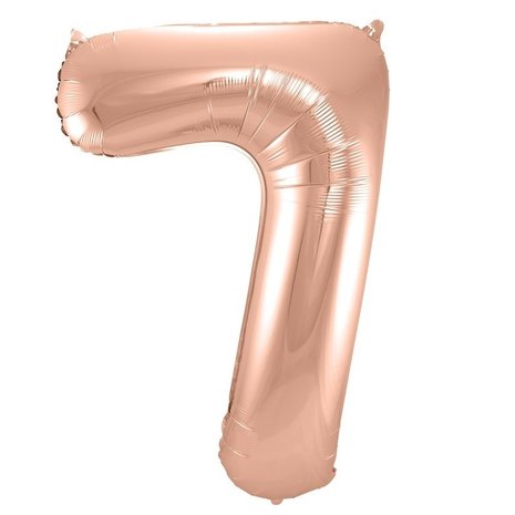 Paper Dreams Balloon foil 7 pink gold | 86cm Paper Dreams Balloon foil 7 pink gold | 86cm