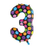 Globos Nordic Balloon foil 3 dots 86cm