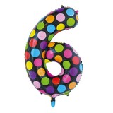 Globos Nordic Balloon foil 6 dots 86cm Globos Nordic Balloon foil 6 dots 86cm