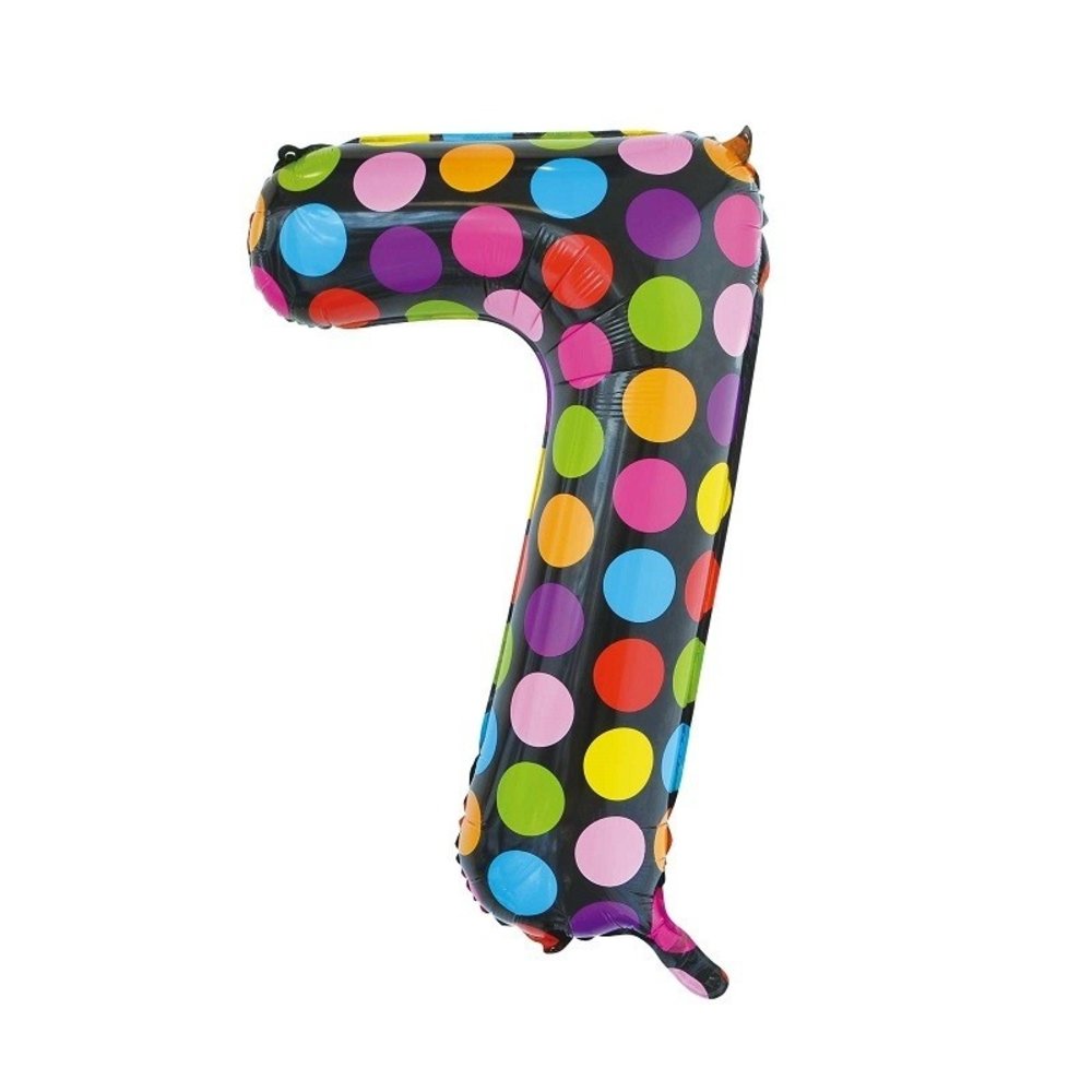 Globos Nordic Ballon folie 7 stippen 86cm Globos Nordic Ballon folie 7 stippen 86cm