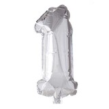 Globos Nordic Balloon foil 1 silver 40cm Globos Nordic Balloon foil 1 silver 40cm