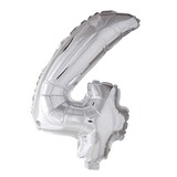 Globos Nordic Ballonfolie 4 Silber 40 cm